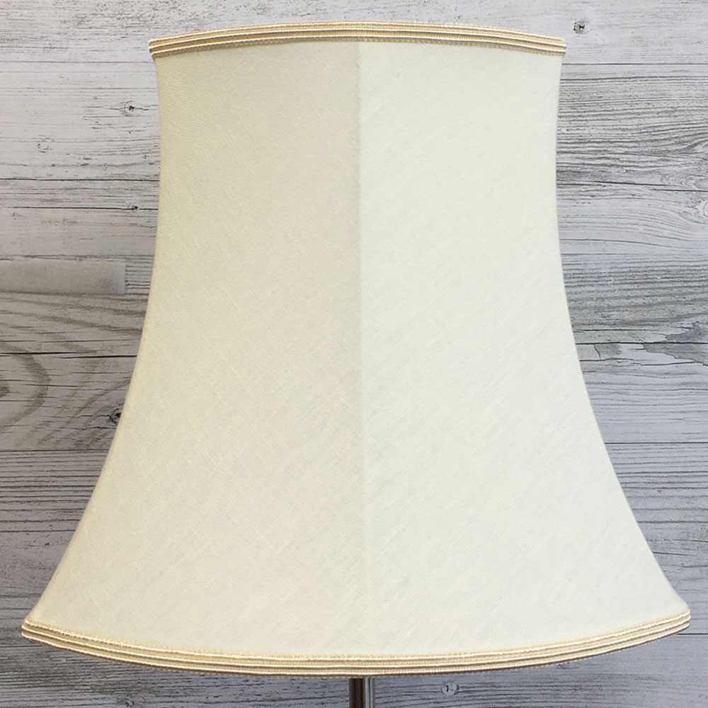 Beige Square End Oval Lampshade | Beige Retro Lampshade | Handmade in ...